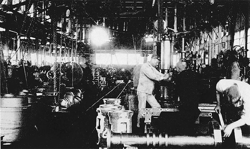 1936年(昭和11年)頃の機械工場